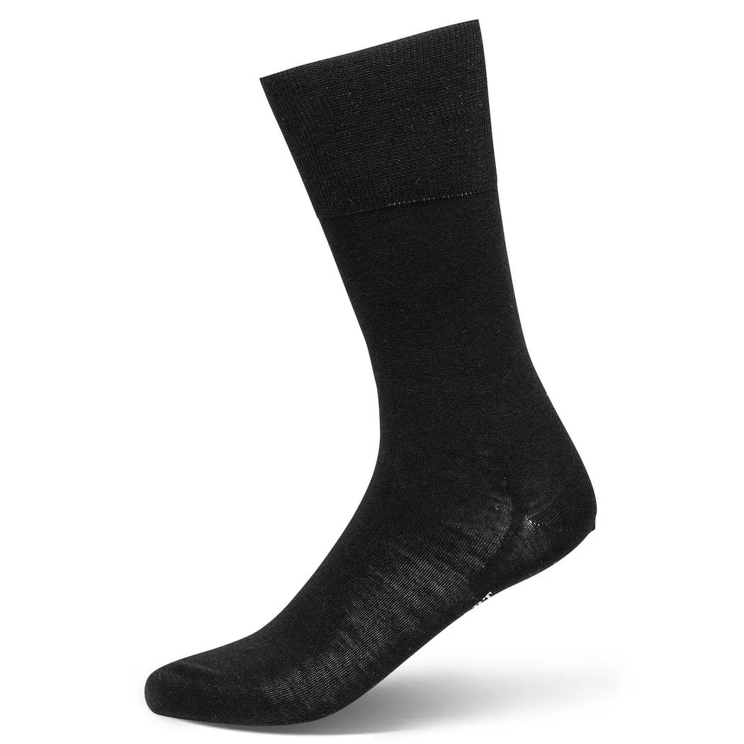 1 Pair Dark Navy Airport Plain Virgin Wool and Cotton Business Socks Men's 8.5-9.5 Mens - Falke