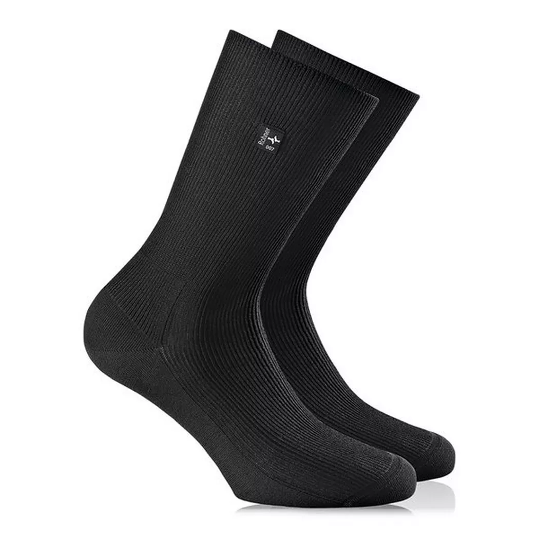 Rohner Super WO Business Men Calf Socks Black 45-46