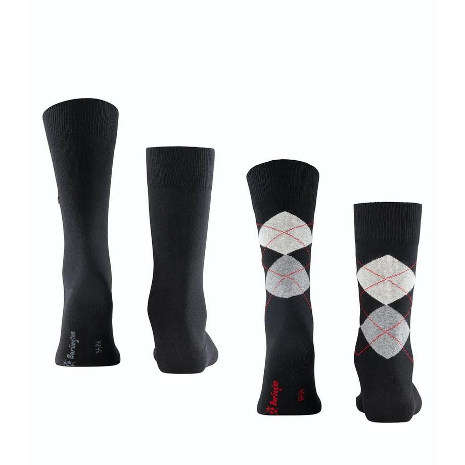 Burlington Everyday Lot de 2 paires de chaussettes hauteur mollet  