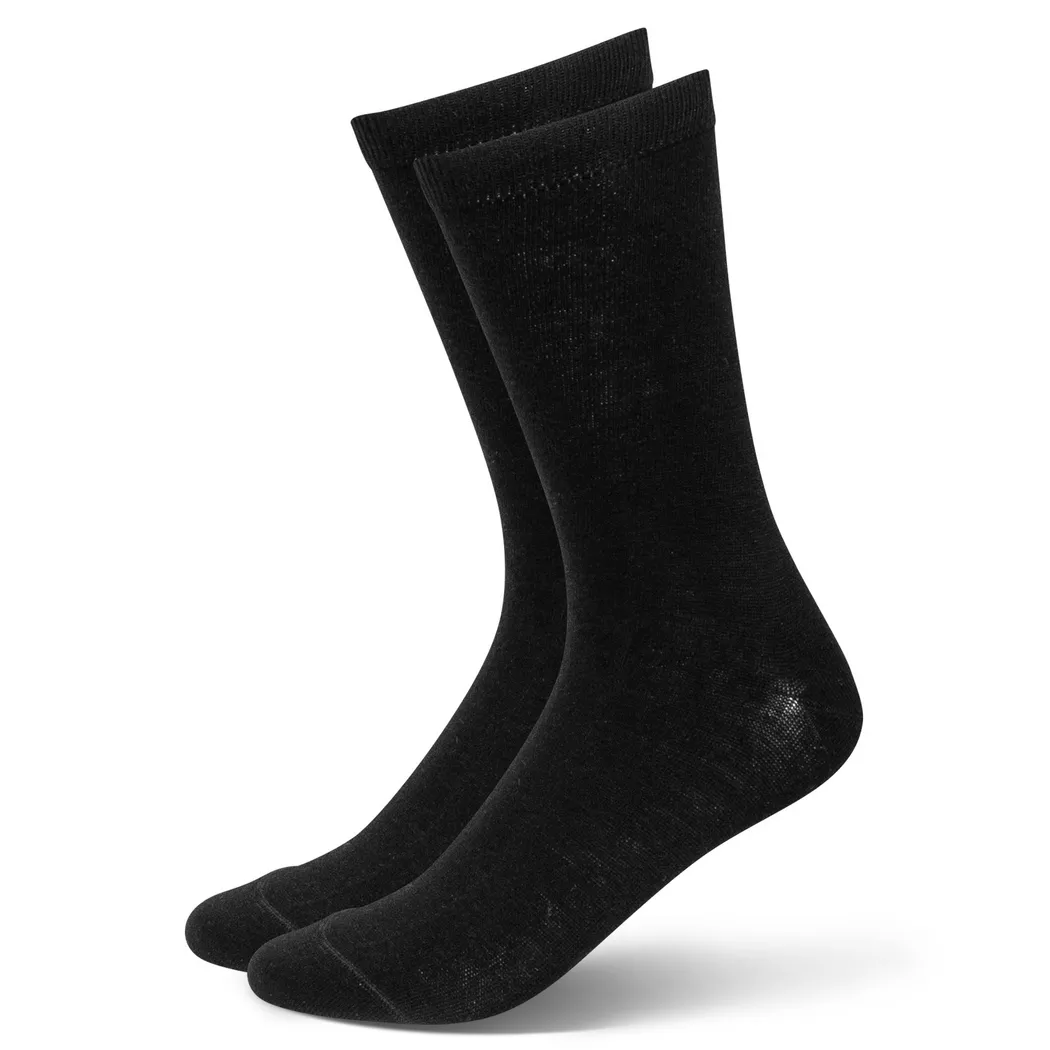 Manor Man - Duopack, wadenlange Socken, für Herren, Black, Größe 39-42 2