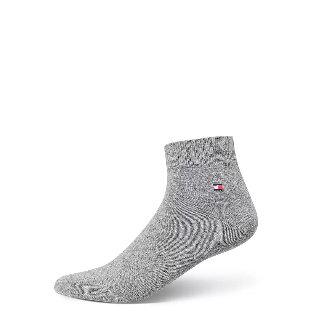 Tommy Hilfiger - Duopack, knöchellange Socken, für Herren, Grau, Größe 43-46