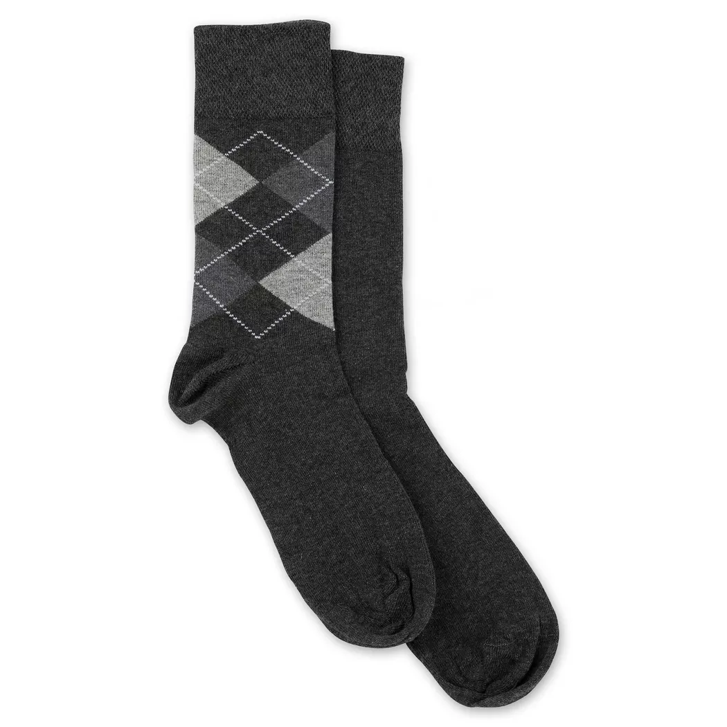 Manor Man - Duopack, wadenlange Socken, für Herren, Anthrazit, Größe 39-42 2