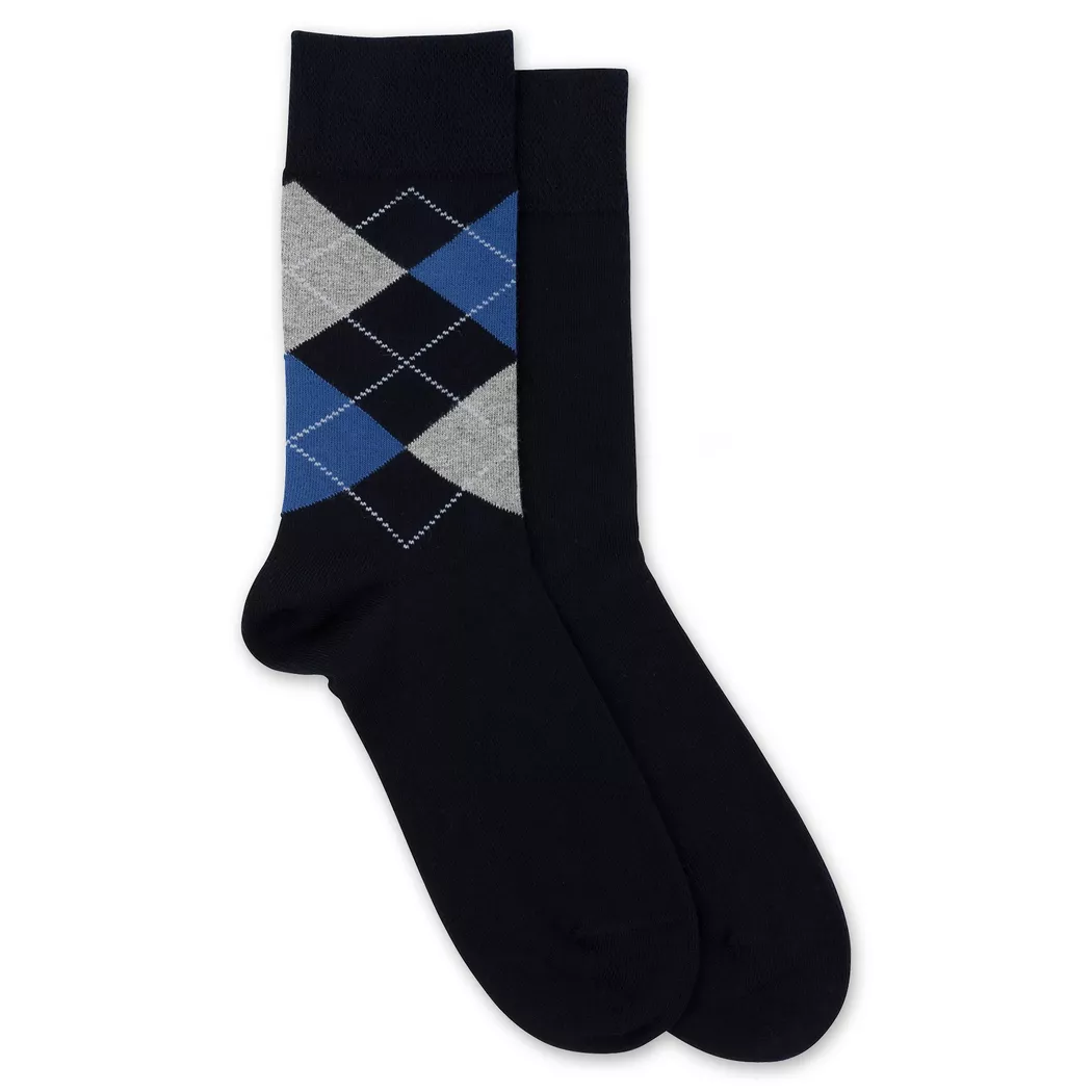 Manor Man - Duopack, wadenlange Socken, für Herren, Marine, Größe 39-42 3
