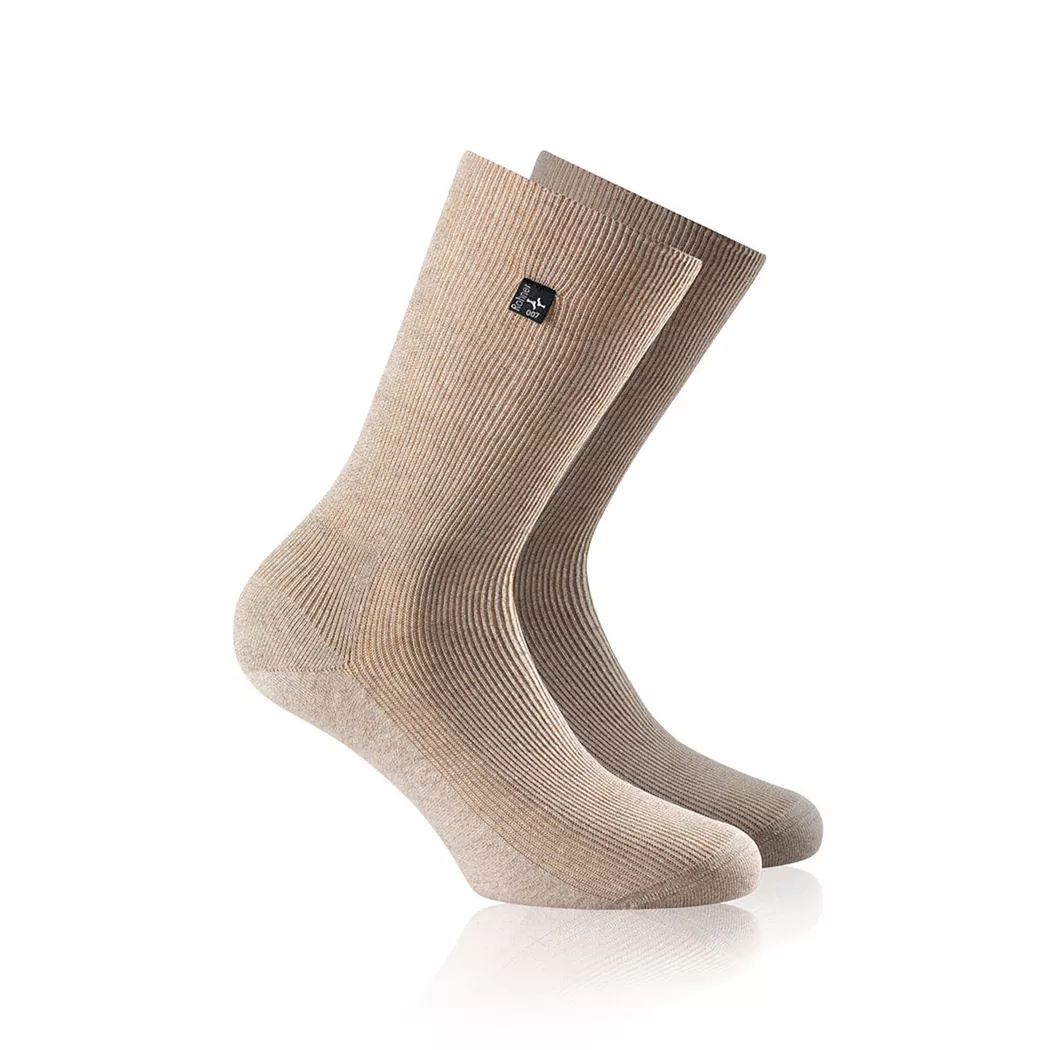 Rohner Advanced - Wadenlange Socken, für Herren, Beige, Größe 41-42
