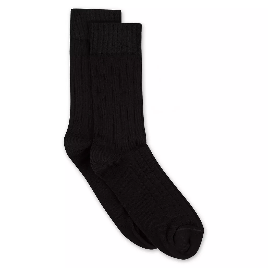 Manor Man - Duopack, wadenlange Socken, für Herren, Black, Größe 39-42 3