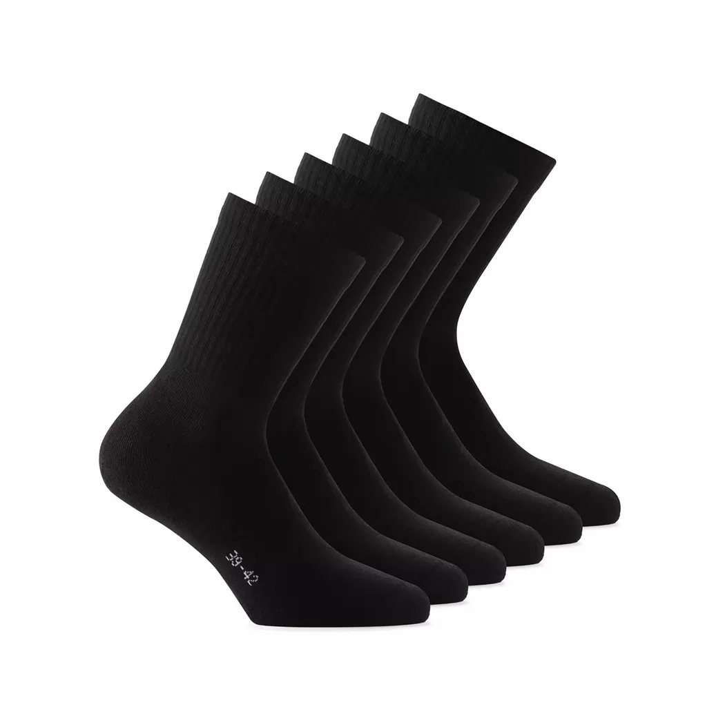 Rohner - Wadenlange Sportsocken, für Herren, Black, Größe 43-46