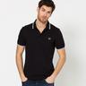 FRED PERRY Poloshirt Classic Fit, kurzarm TWIN TIPPED FRED PERRY SHIRT Schwarz/Weiss