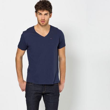 TOMMY JEANS Modern Fit Kurzarm V-Ausschnitt T-Shirt  