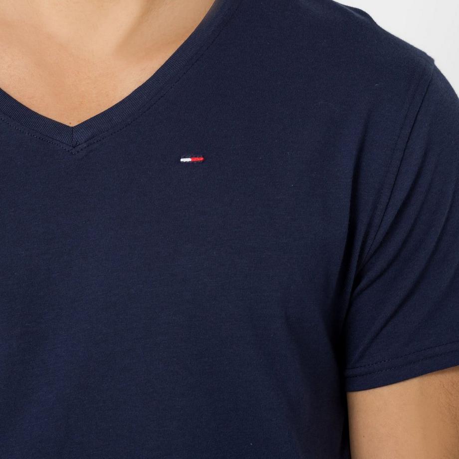 TOMMY JEANS Modern Fit T-Shirt Maniche Corte Scollo a V  