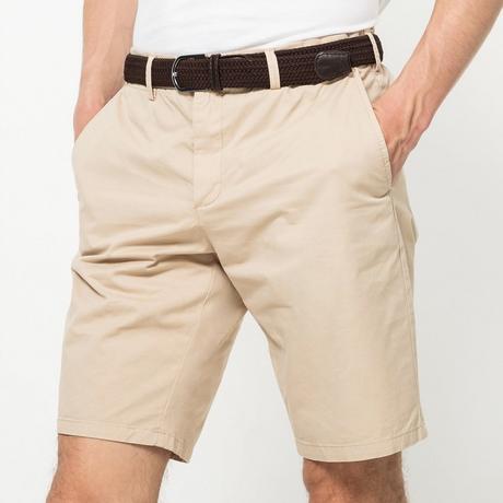 Manor Man Regular Fit Shorts mit Gürtel  
