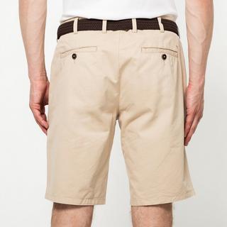 Manor Man Regular Fit Shorts mit Gürtel  