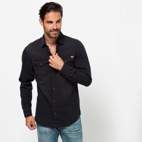 JACK & JONES Langarm Jeanshemd  