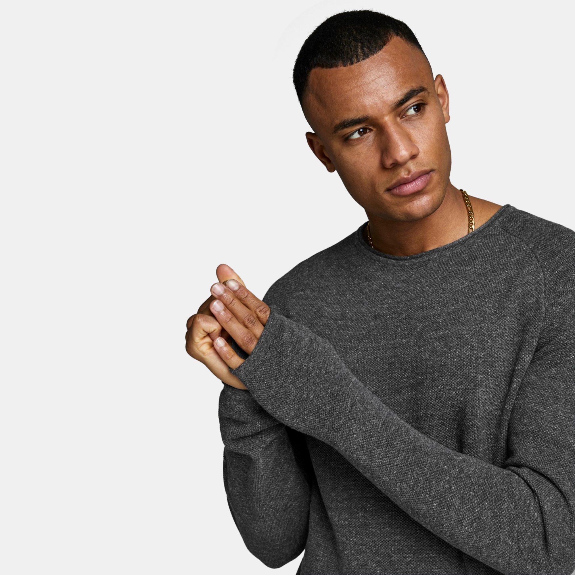 JACK & JONES Pullover Slim Fit Langarm  