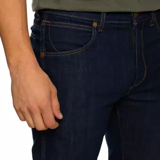 Wrangler Greensboro Jeans Low Stretch, Regular Straight  Blu Denim Scuro
