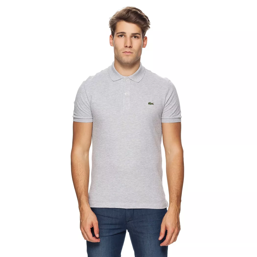 Lacoste - Poloshirt, Slim Fit, kurzarm, für Herren, Hellgrau, Größe M (T4)
