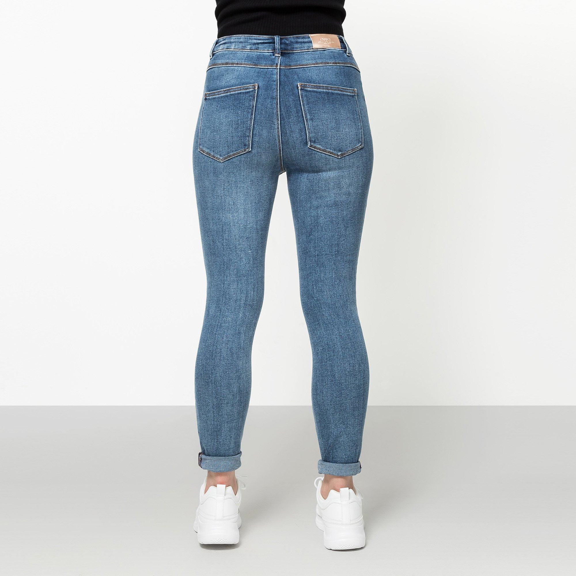 ONLY Mila Skinny Fit Knöcheljeans  