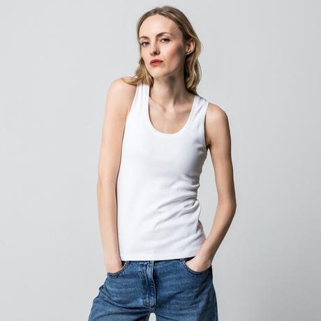 Manor Woman Rundhals ärmelloses Top  