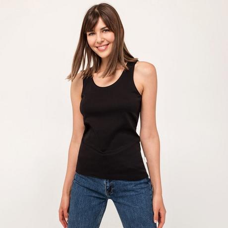 Manor Woman  Top, col rond, sans manches 