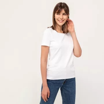 Top girocollo, manica corta
