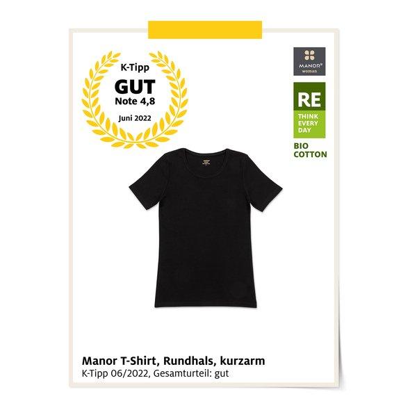 Manor Woman Top Maniche Corte Girocollo  