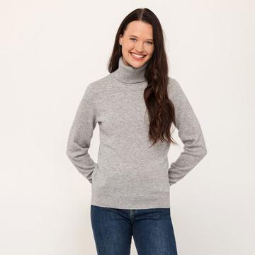 Pull, col roulé, manches longues