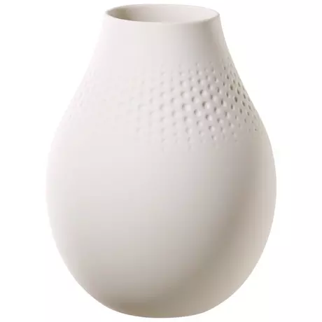 Villeroy & Boch Vase Perle hoch Manufacture Collier blanc Weiss 1