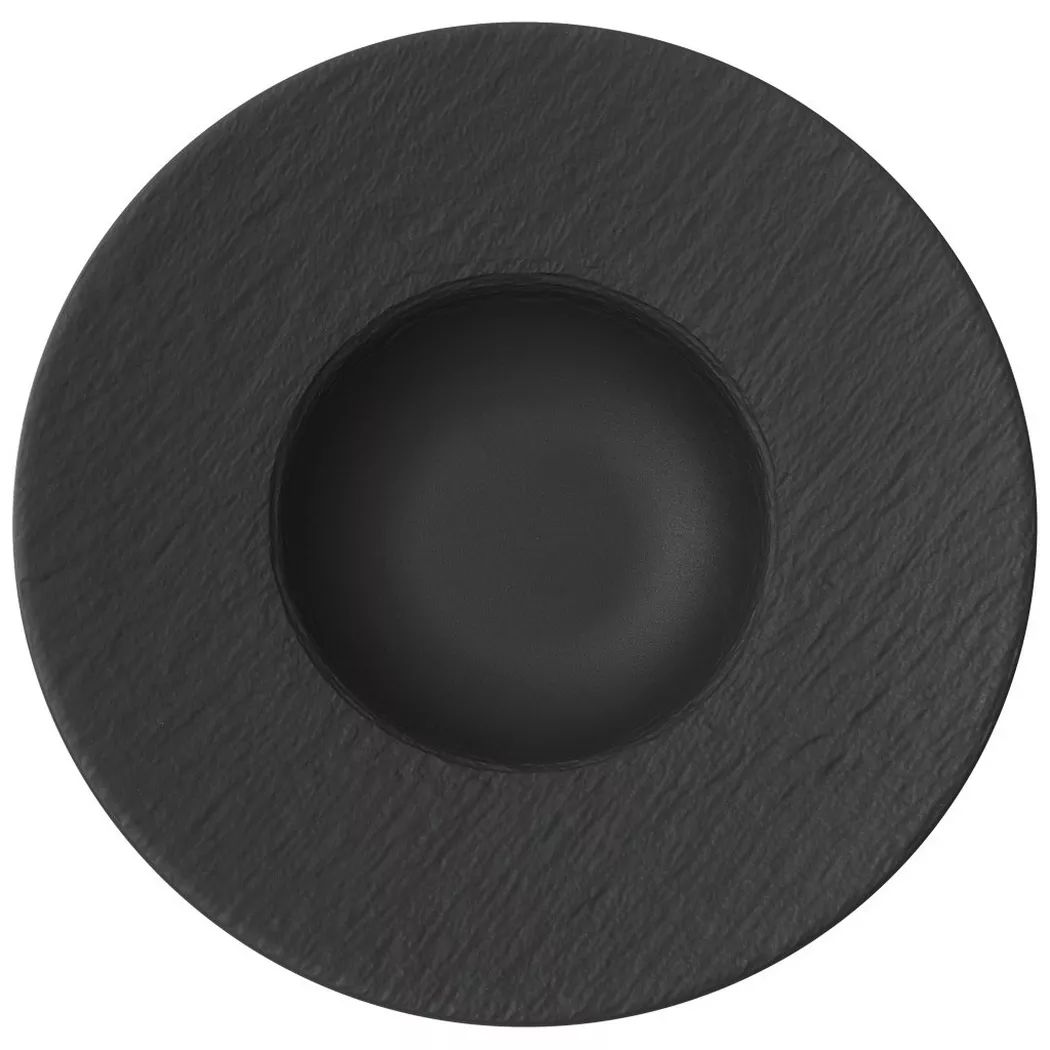 Villeroy & Boch Pastateller Manufacture Rock 28,5cm (Grau) schwarz baby