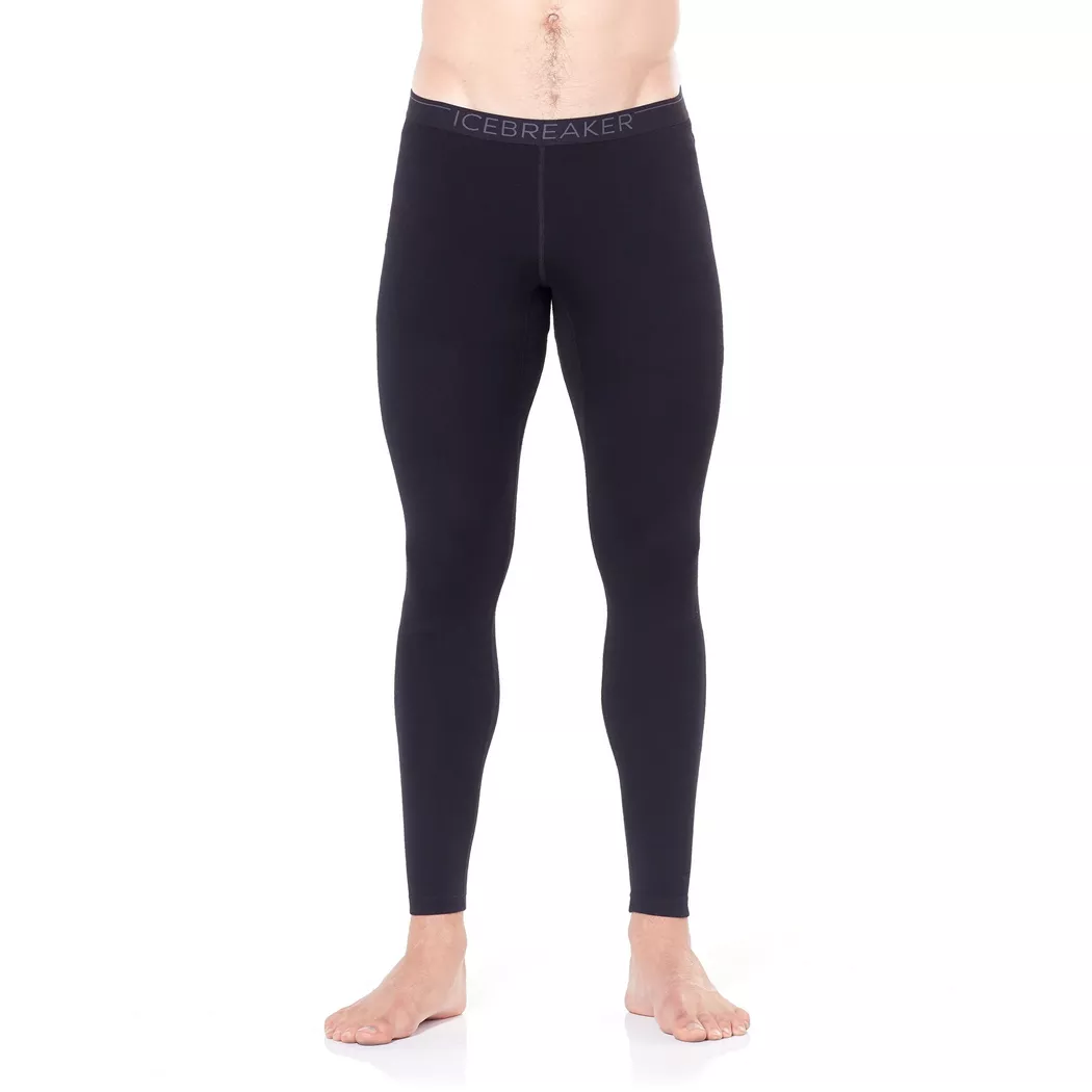 Icebreaker Tech Leggings Herr, Black, L