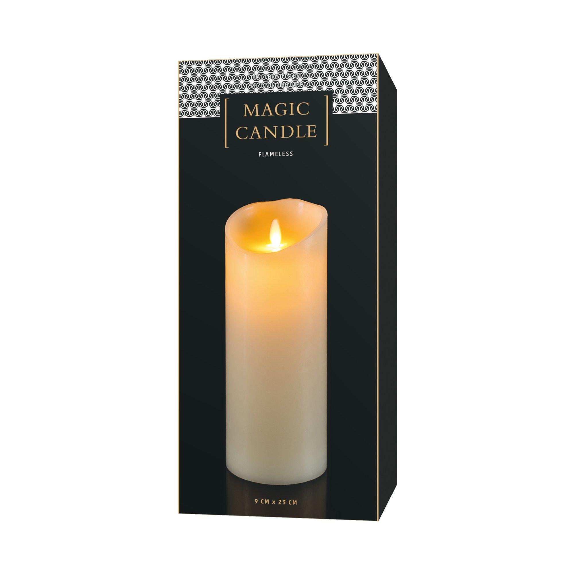 STT Bougie LED en cire véritable Magic Candle 