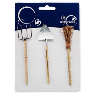 CREATIV DEKO Santon Outils 3 pièces 