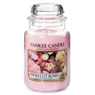 YANKEE CANDLE Bougie parfumée Fresh Cut Roses 