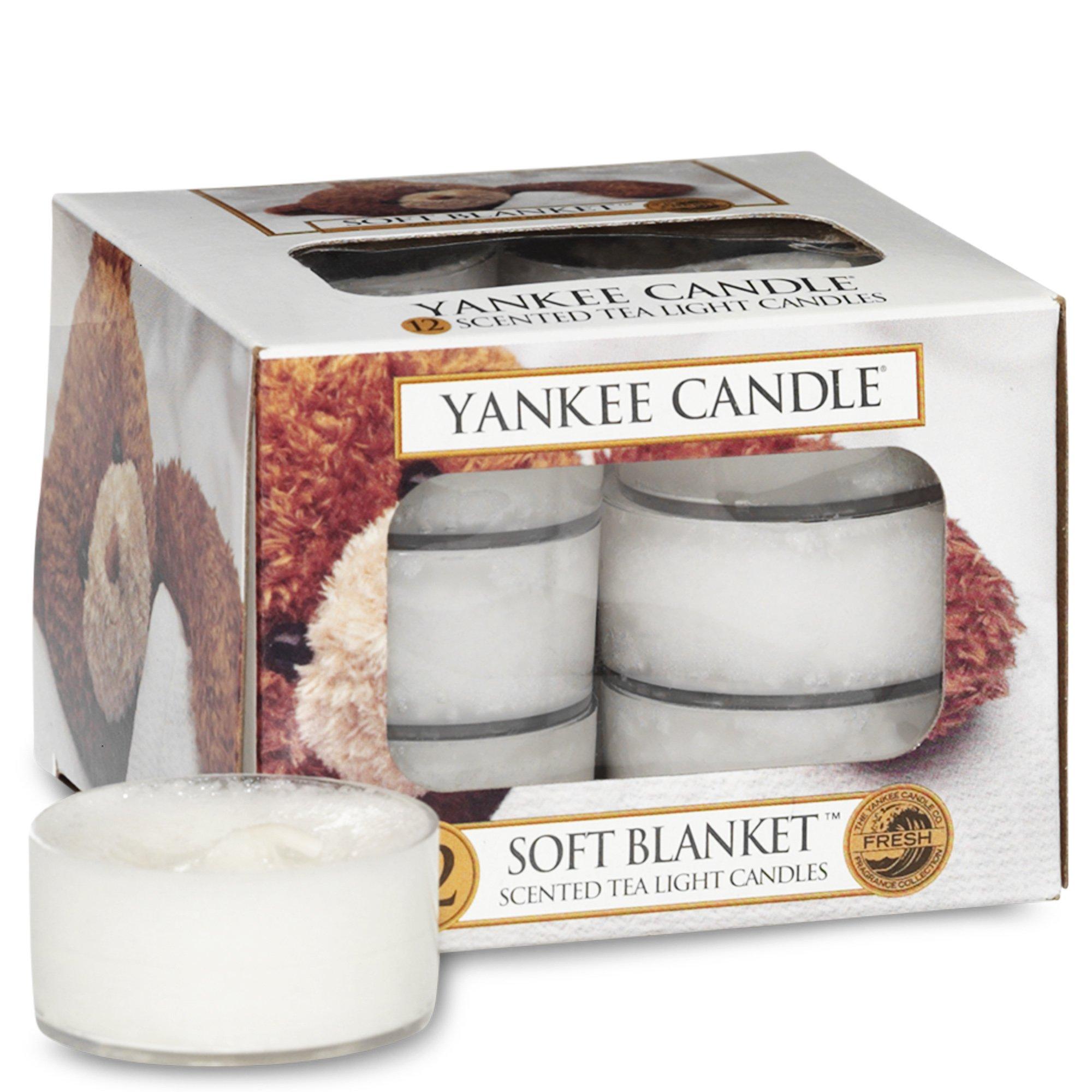 YANKEE CANDLE Candeline, 12 pezzi Soft Blanket 