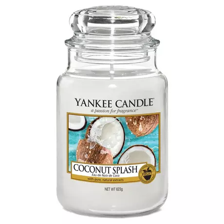 YANKEE CANDLE Candela profumata Coconut Splash, Jar Candles Bianco