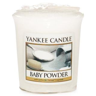 YANKEE CANDLE Bougie parfumée Baby Powder, Sampler 
