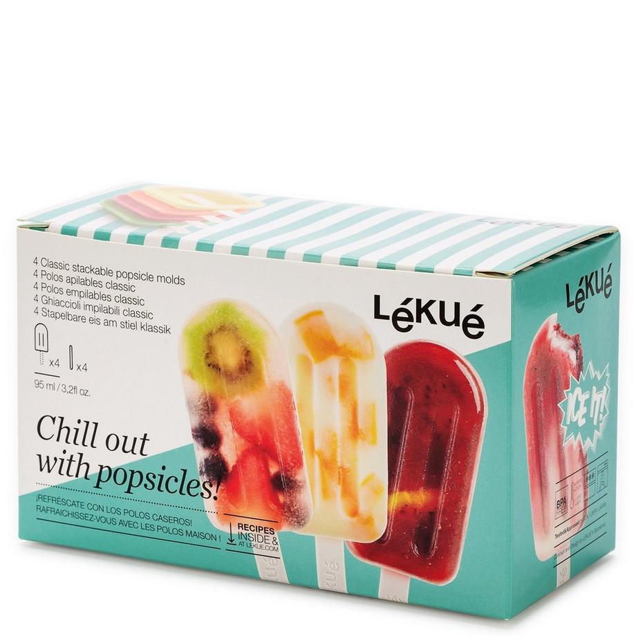 LeKUe Set formine ghiaccio Lolly 