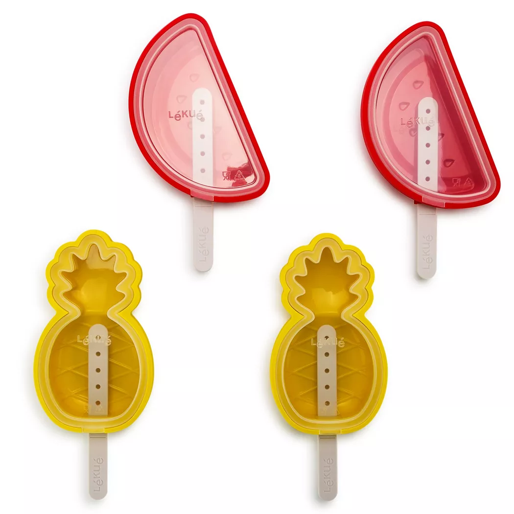 Lékué Pineapple & Melon Ice Pop Molds Set