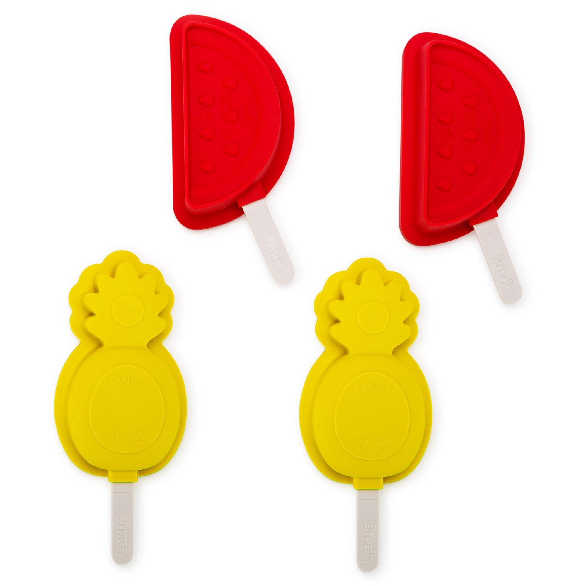 LeKUe Set moules à glace Ananas&Melon 