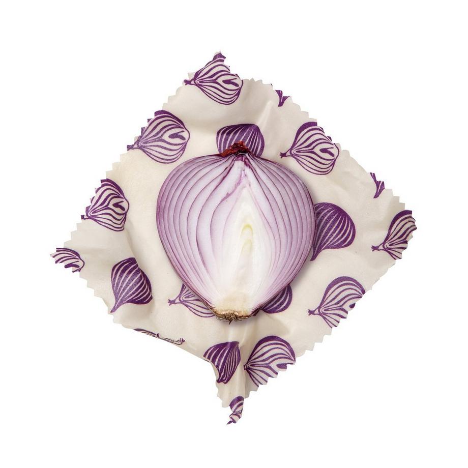 Emballages aliment. cire d'abeille, 2pcs