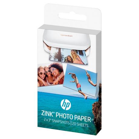 HEWLETT PACKARD Zink Photo Paper Fotopapier, 20 Blatt 