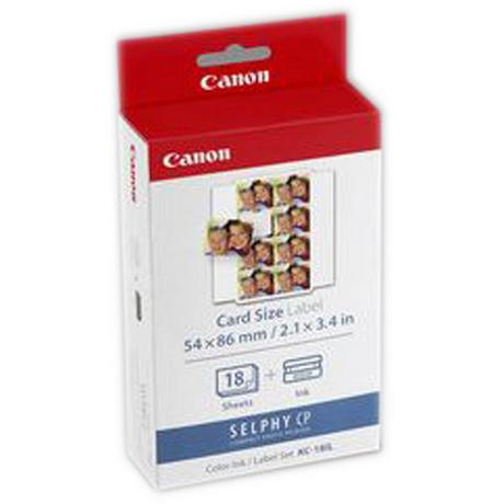 Canon KC-18IL Sticker 22x17.3mm Fotopapier 18 Blatt 