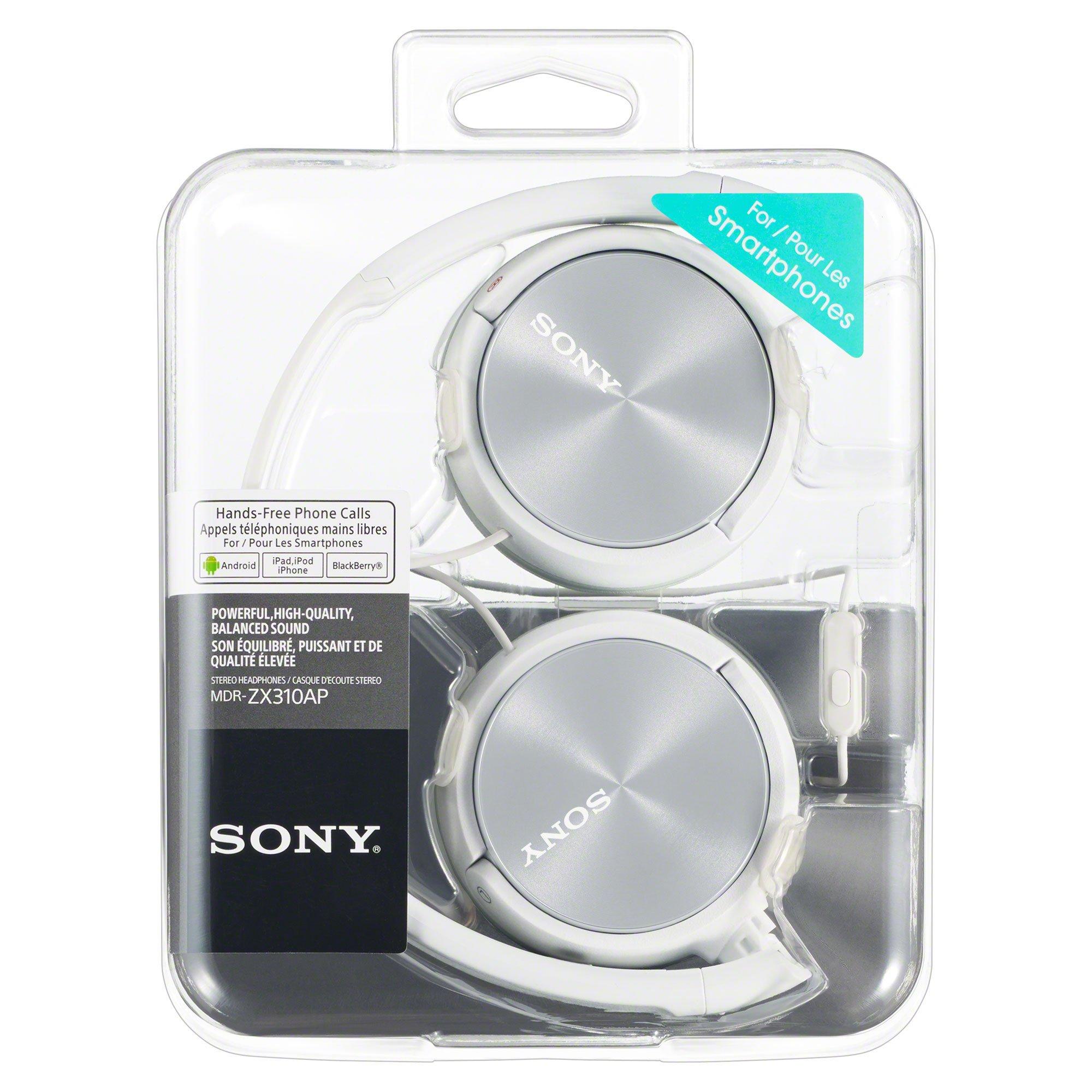 SONY MDR-ZX310W On-Ear-Kopfhörer 