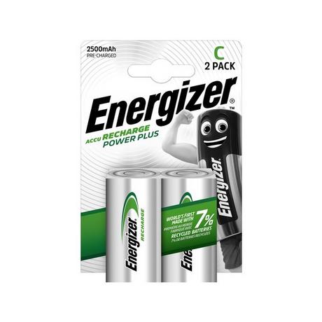 Energizer Power Plus (C) Piles rechargeables, 2 pièces 