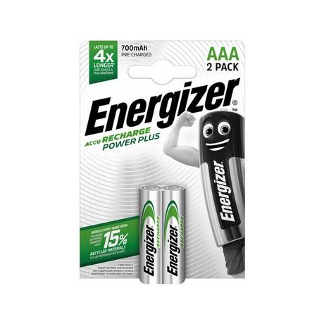 Energizer Power Plus (AAA) Batterie ricaricabili, 2 pezzi 