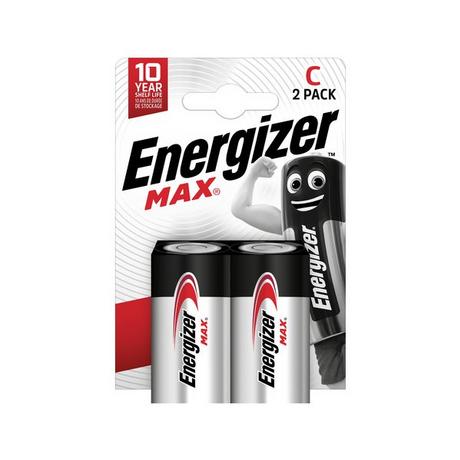 Energizer Max (C) Batterie alcaline, 2 pezzi 
