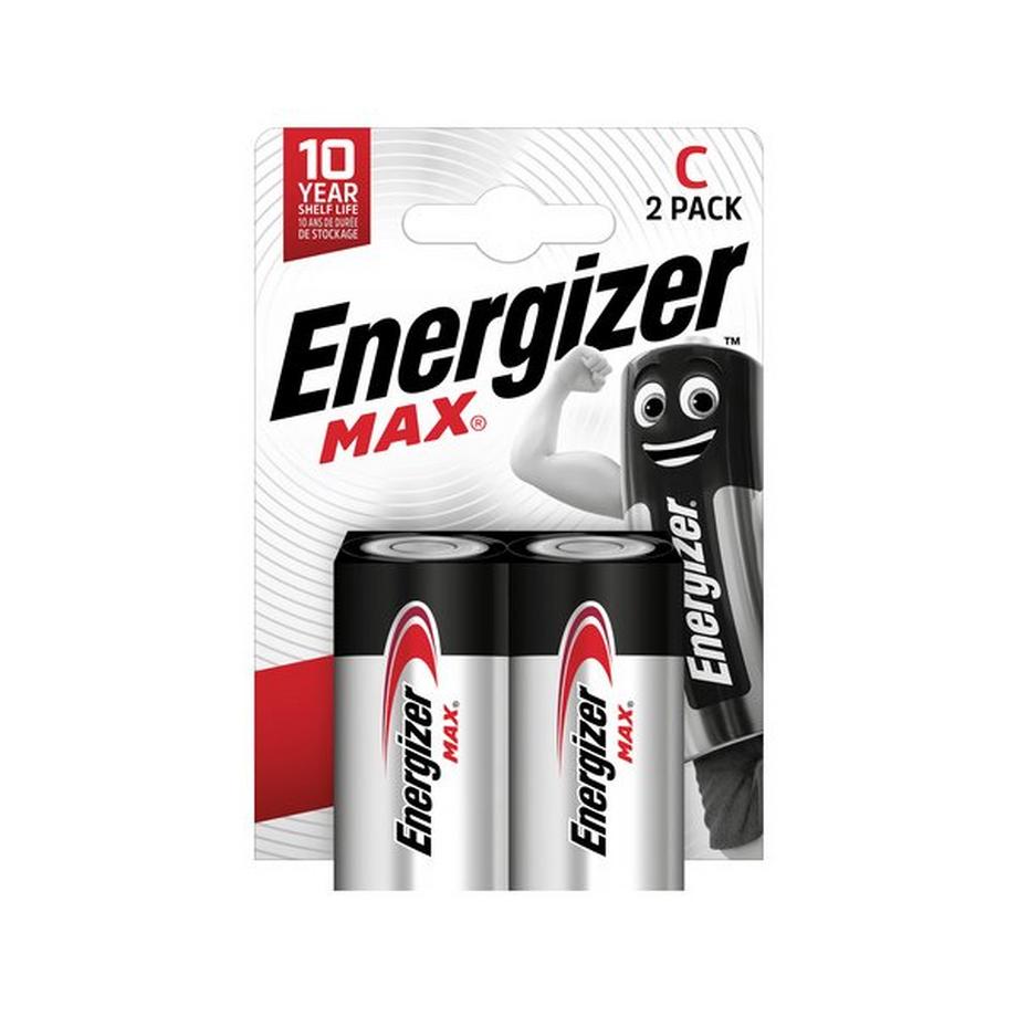 Energizer Max (C) Alkaline-Batterien, 2 Stück 