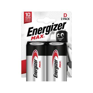 Energizer Max (D) Piles alcalines, 2 pièces 
