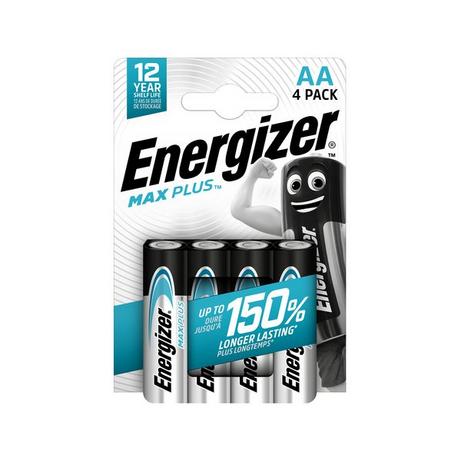Energizer Max Plus (AA) Piles alcalines, 4 pièces 