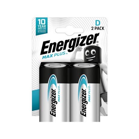 Energizer Max Plus (D) Piles alcalines, 2 pièces 