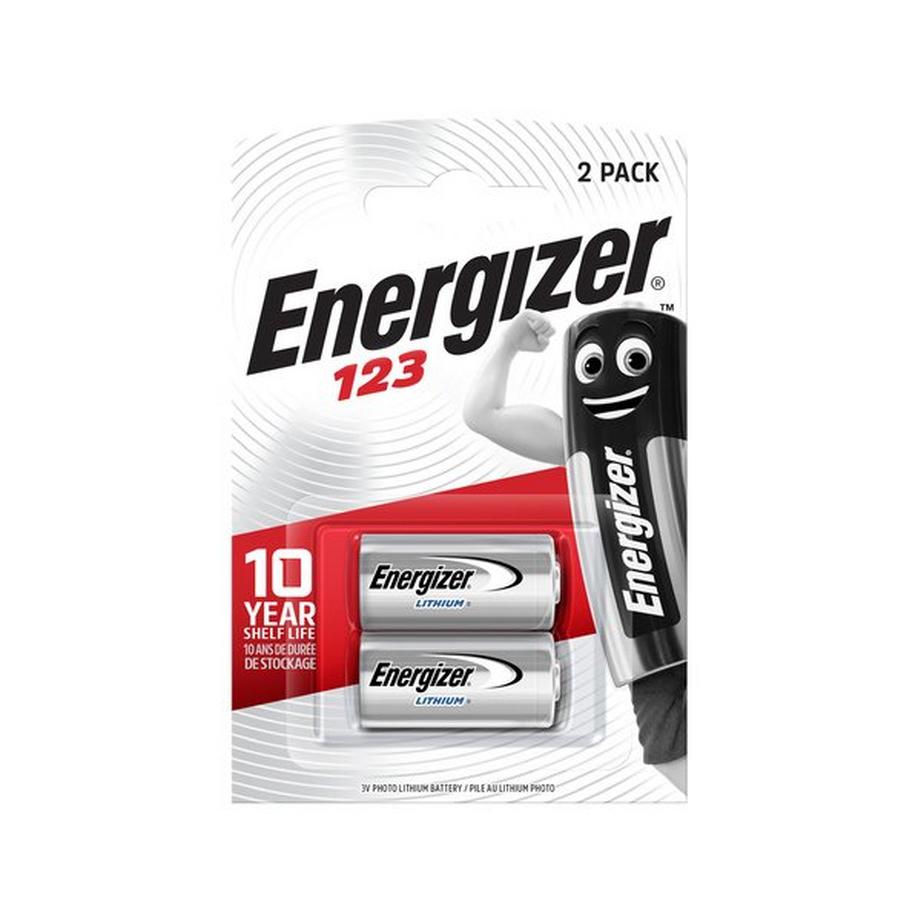 Energizer 123 Piles au lithium, 2 pièces 