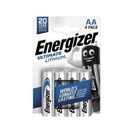 Energizer Ultimate (AA) Piles au lithium, 4 pièces 